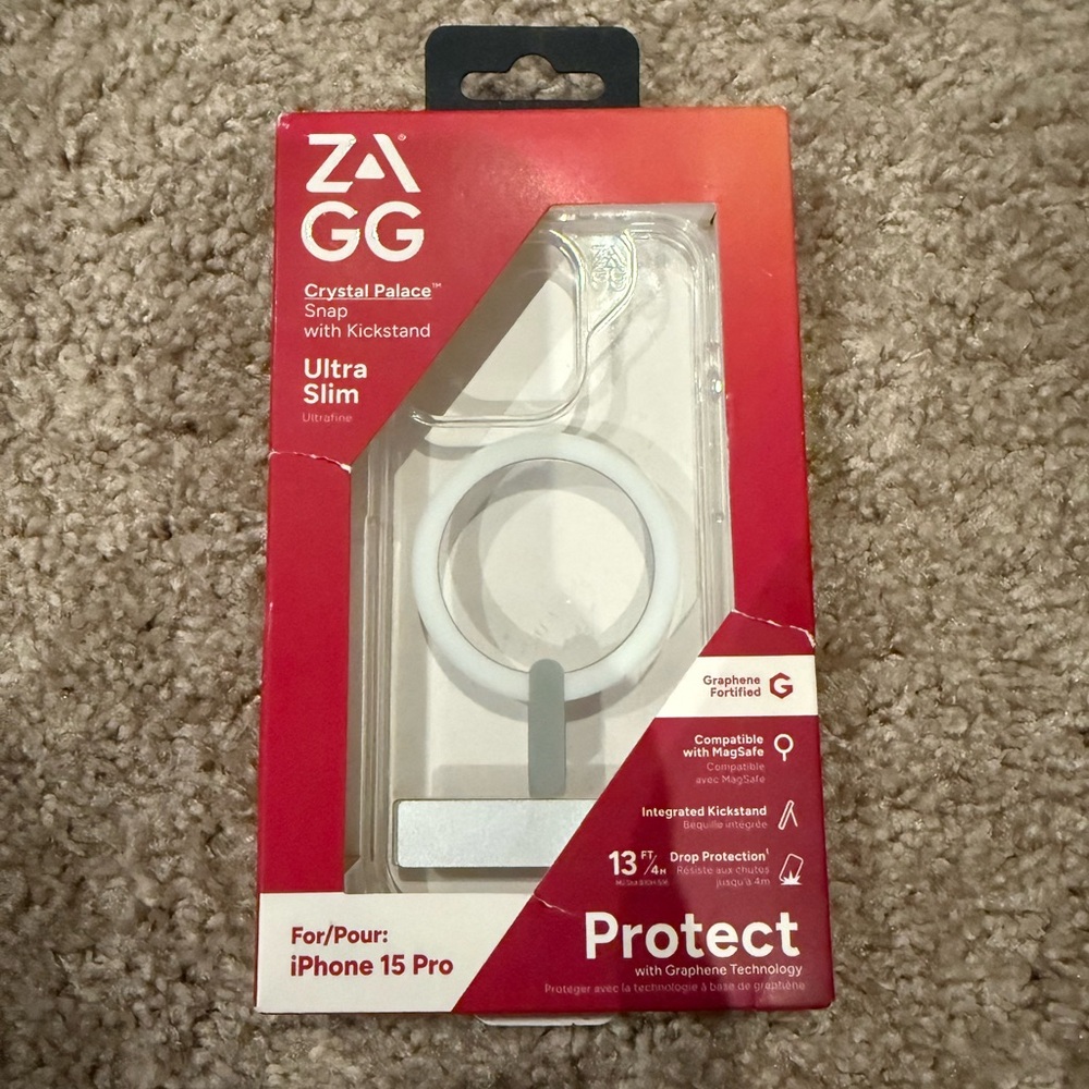Zagg Crystal Palace Snap Case for iPhone 15 Pro - Clear
